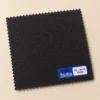 Black SC-2018 ROSE 202 GSM hard touch woven fusible interlining sample