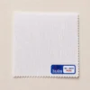 White SC-2018 ROSE woven fusible interlining sample with close-weave cotton texture