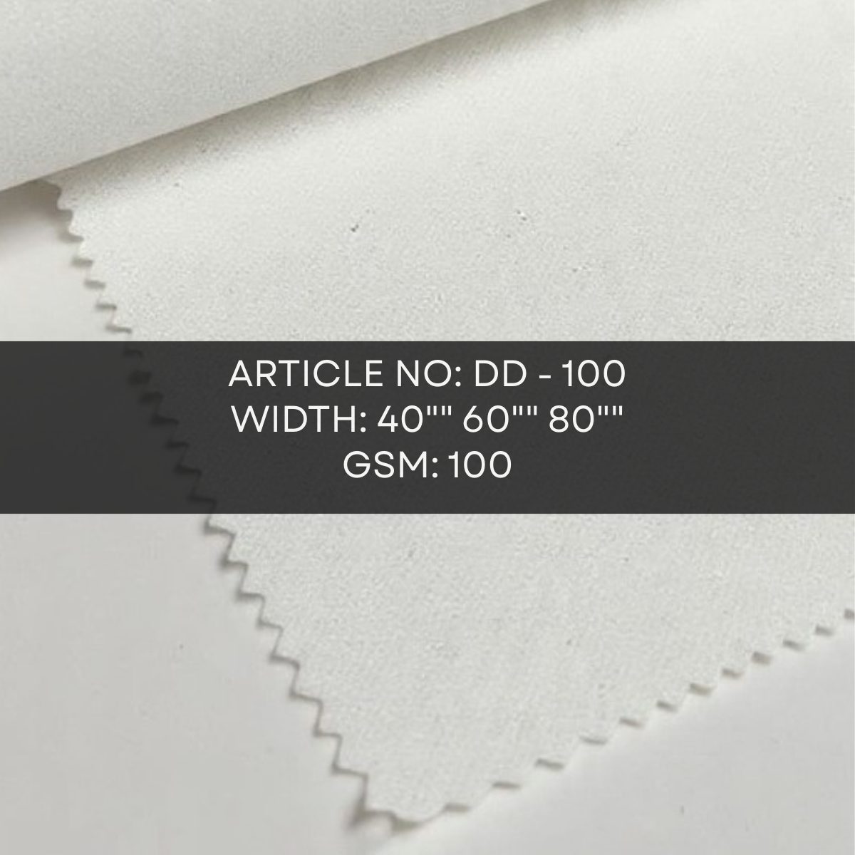 Ultra heavy-duty thermal bonded double dot fusing interlining DD-100 100 GSM for cap visors leather bags and maximum structure products